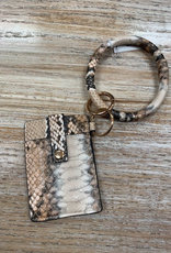 Wallet Dax Snakeprint Card Holder Bracelet