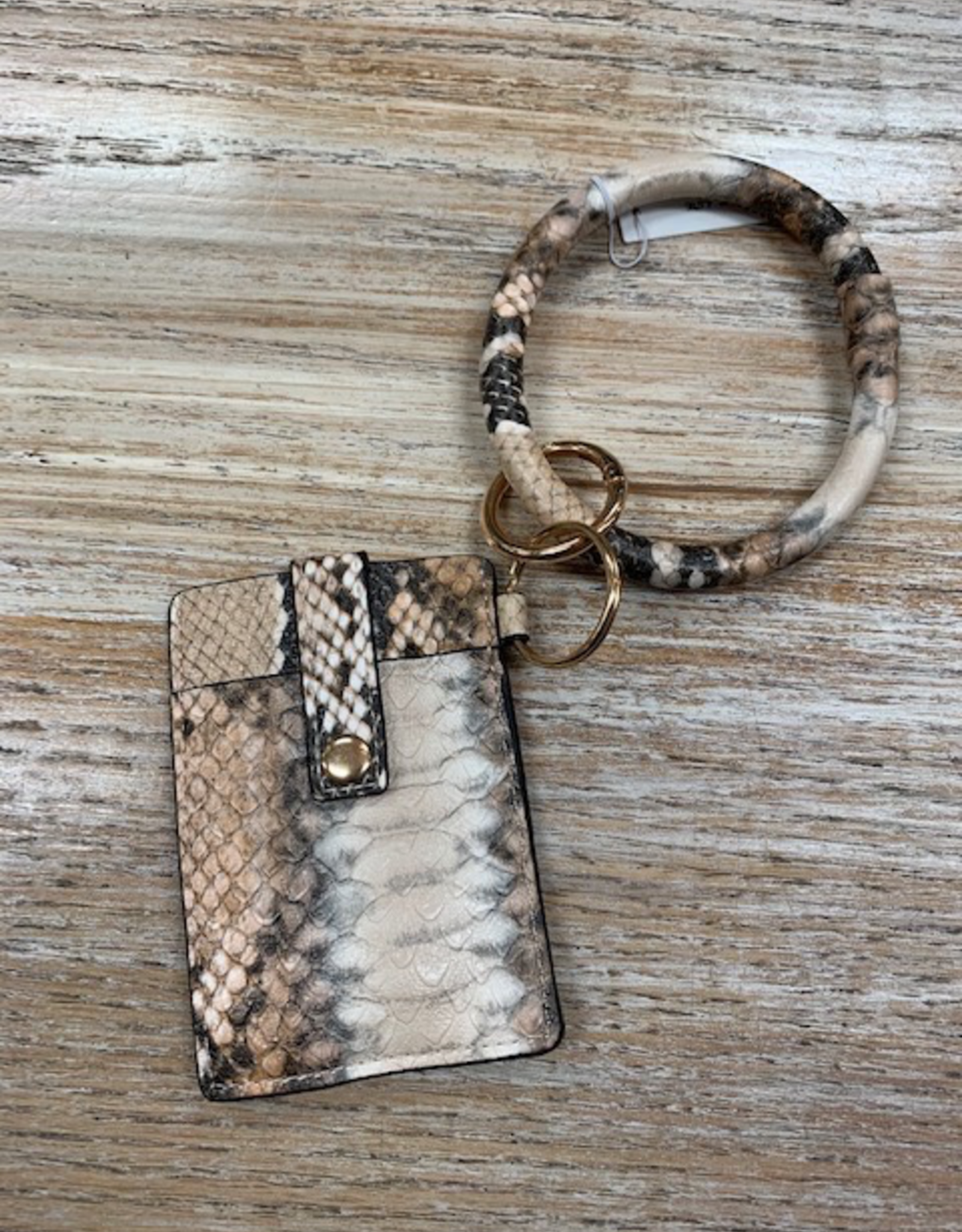 Wallet Dax Snakeprint Card Holder Bracelet