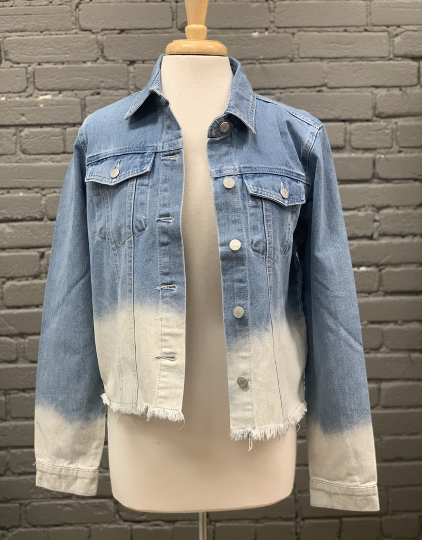 ombre jean jacket