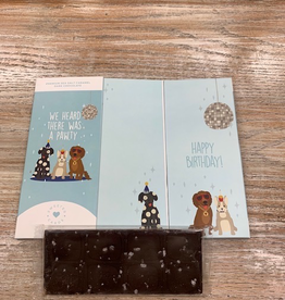 Card Dog Lover Birthday Chocolate Card