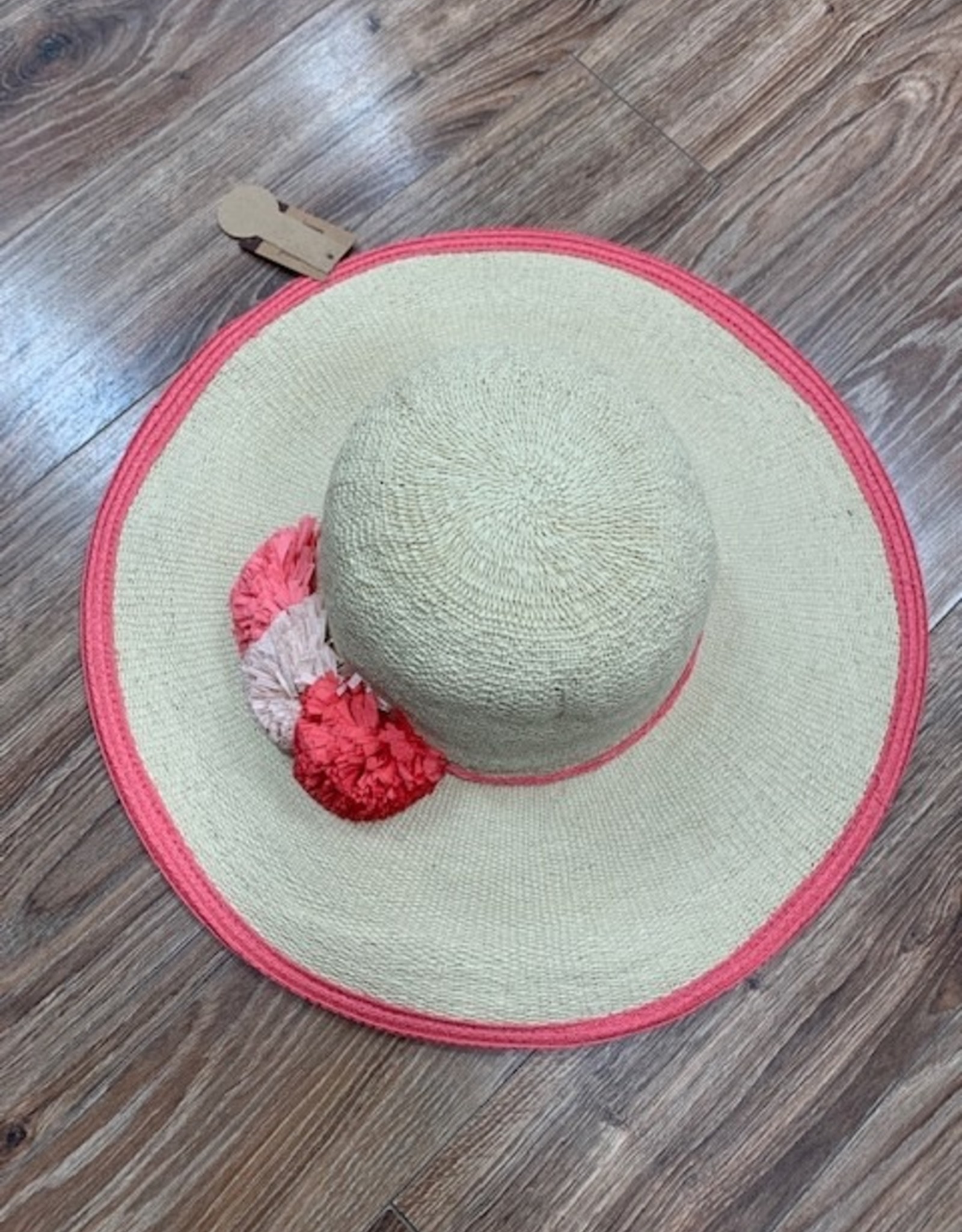 Hat Flower Straw Floppy Hat