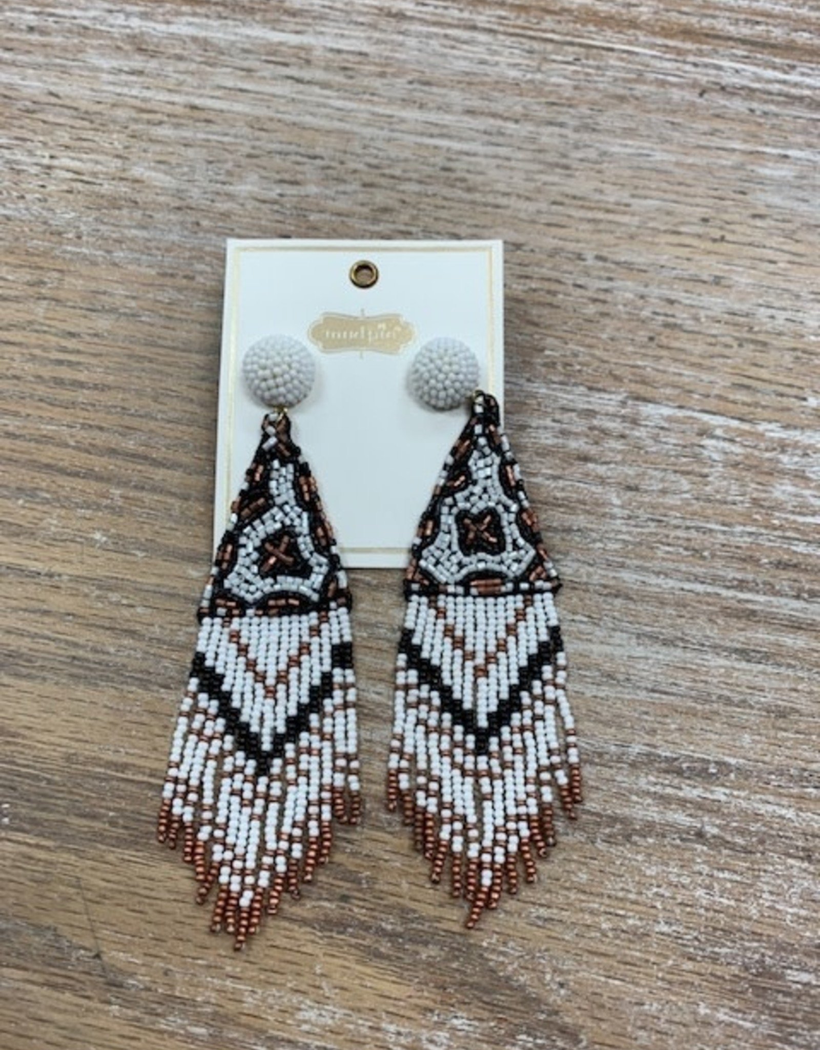 Jewelry Beaded Leopard Earrings