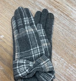 Gloves Plaid Knot Gloves