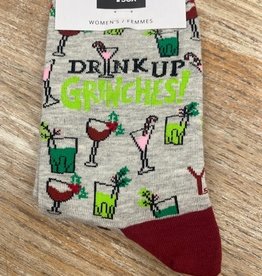 Socks Women's Crew Socks- DrinkUpGrinches