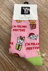 Socks Women's Crew Socks- FeelingFestive