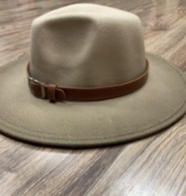 Hat Alyia olive felt hat one size