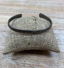 Jewelry She is Clothed Silver Cuff Bracelet