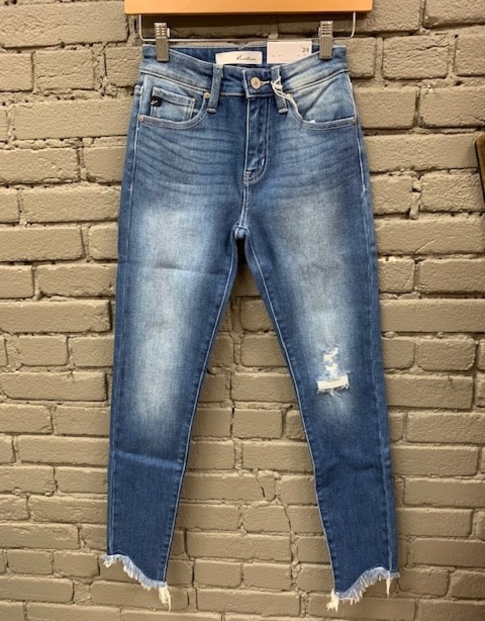 Jean Janice High Rise Frayed Jeans