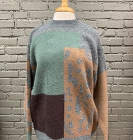 Sweater Skylar Mixed Print Sweater