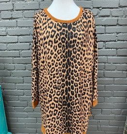 Dress Rory Knit Rib Leopard Dress