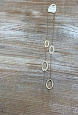 Jewelry Long Gold Oval Snake Necklace