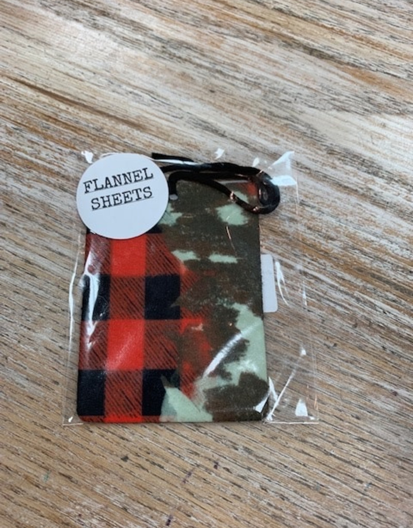 Air Freshener Flannel & Camo w/ Flannel Sheets Scent Freshie