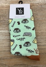 Socks Women's Crew Socks- CoffeeTime