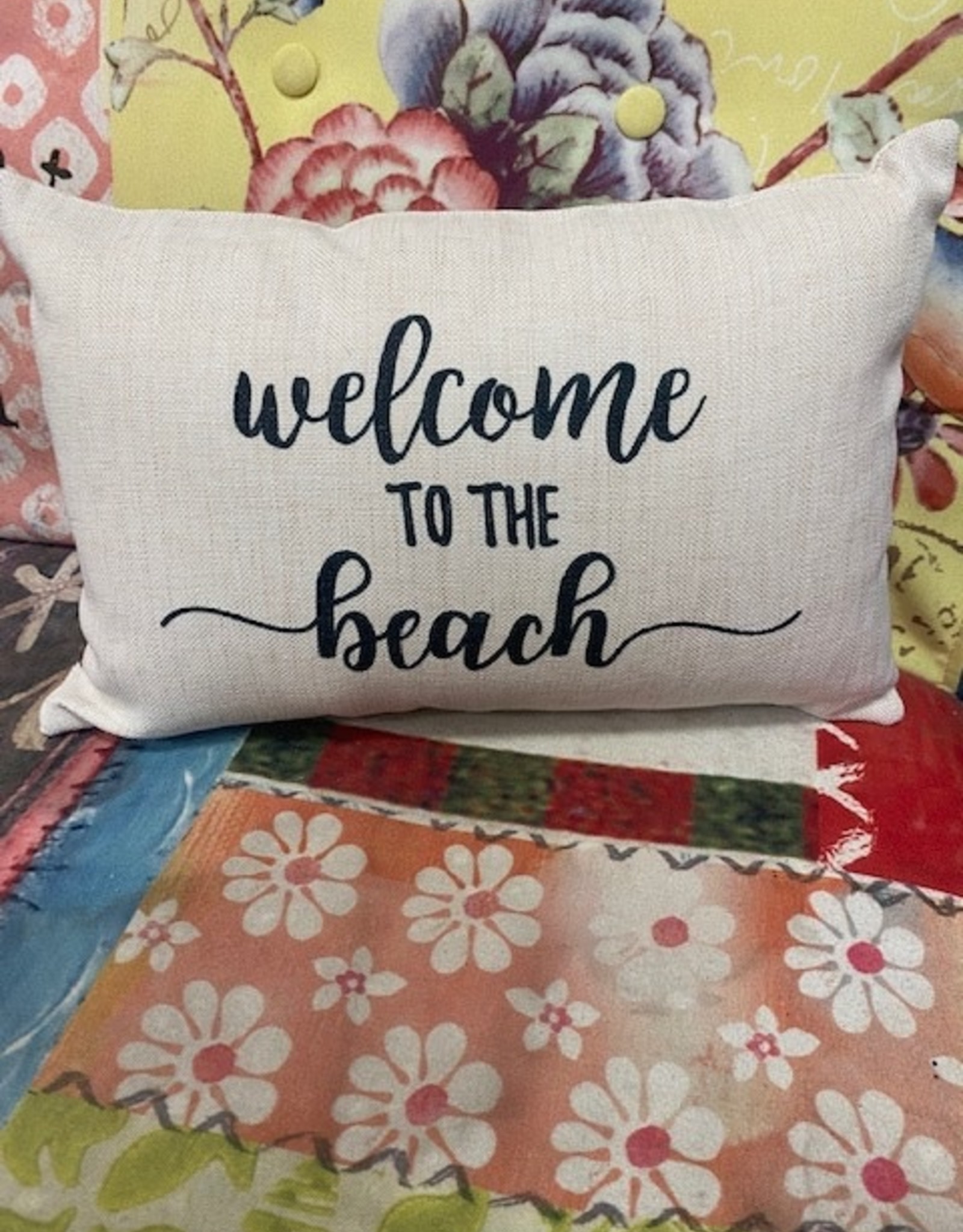 Pillow Welcome to the beach pillow