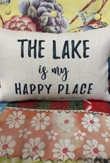 Pillow The Lake is my happy place pillow