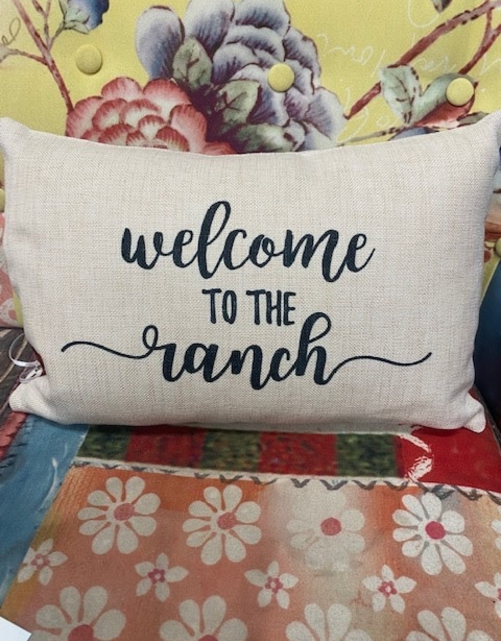 Pillow Welcome to the Ranch