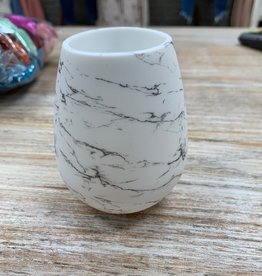 Cup Silicone Wine Cup- White Marble