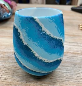 Cup Silicone Wine Cup- Ocean Blue