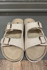 Shoes Birk Taupe Footbed Sandals