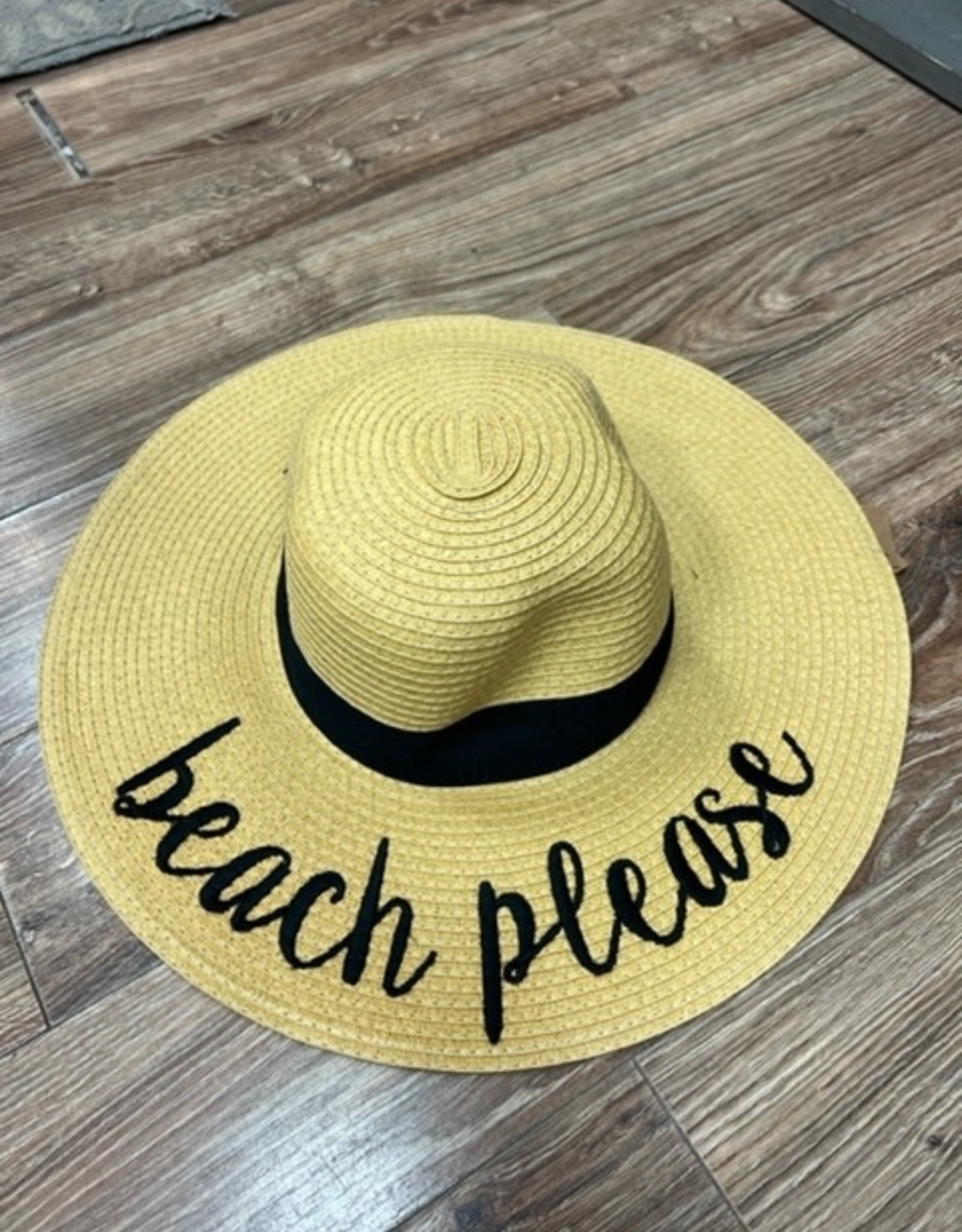 Hat CC Straw Beach Please Hat
