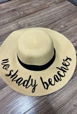 Hat CC Straw Hat No Shady Beaches