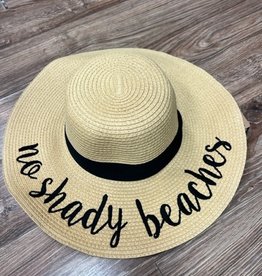 Hat CC Straw Hat No Shady Beaches