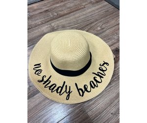 Hat CC Straw Hat No Shady Beaches