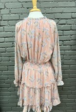Dress Michelle Floral Tiered Smock Dress