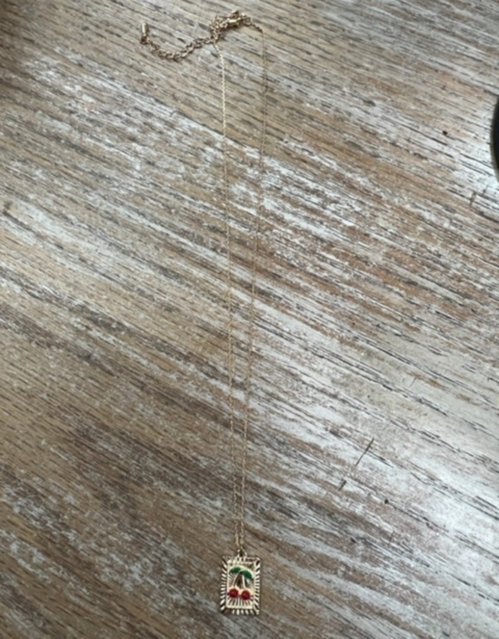 Jewelry Gold Cherry Pendant Necklace