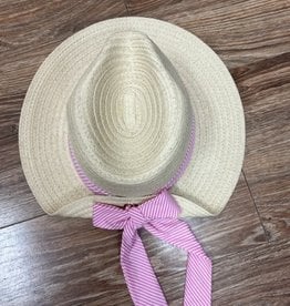 Hat Straw Folded Bow Hat
