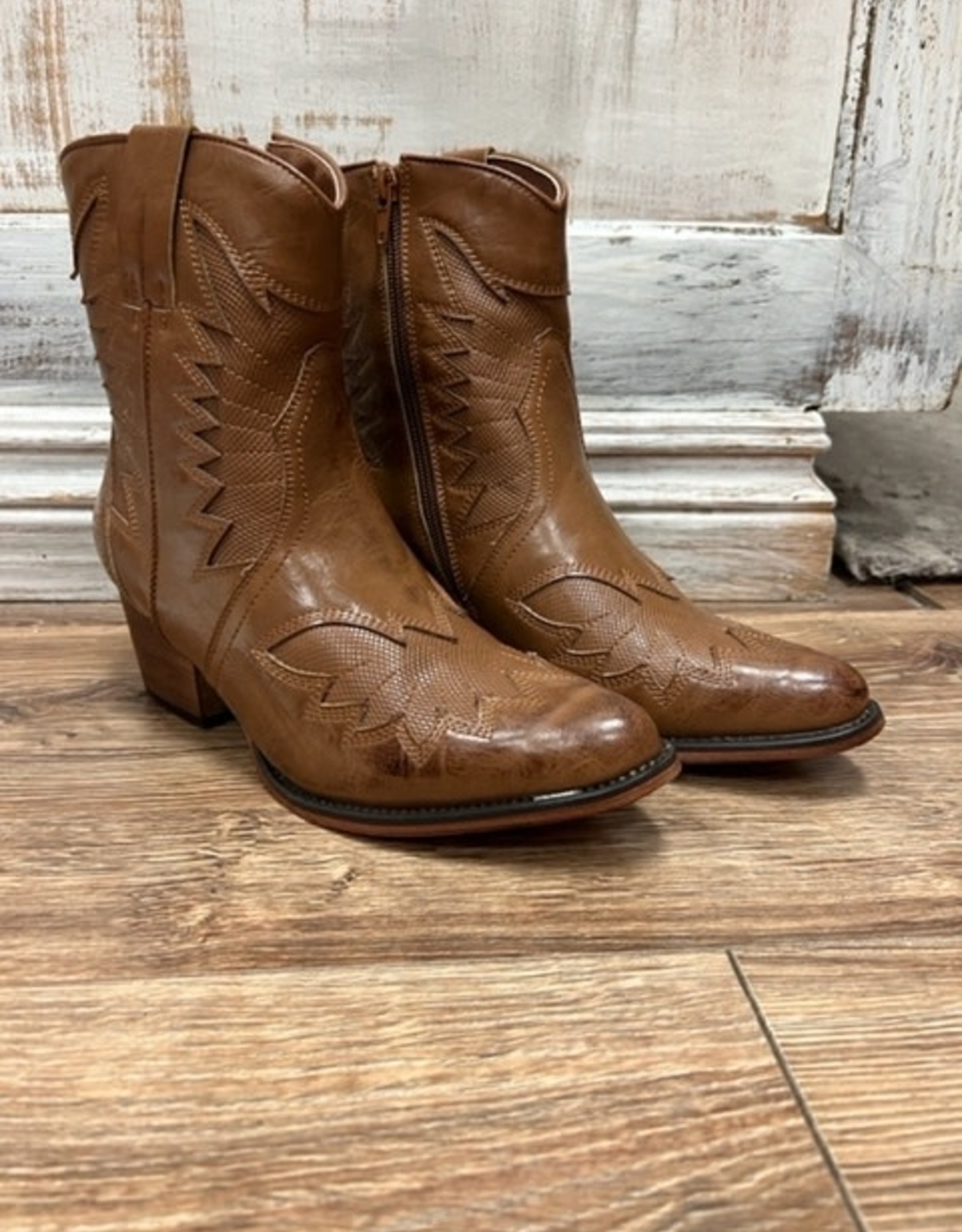 Boot Coleen Western Cowgirl Zip Booties