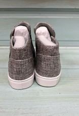 Shoes Fast Gray Burlap Zip Sneaker