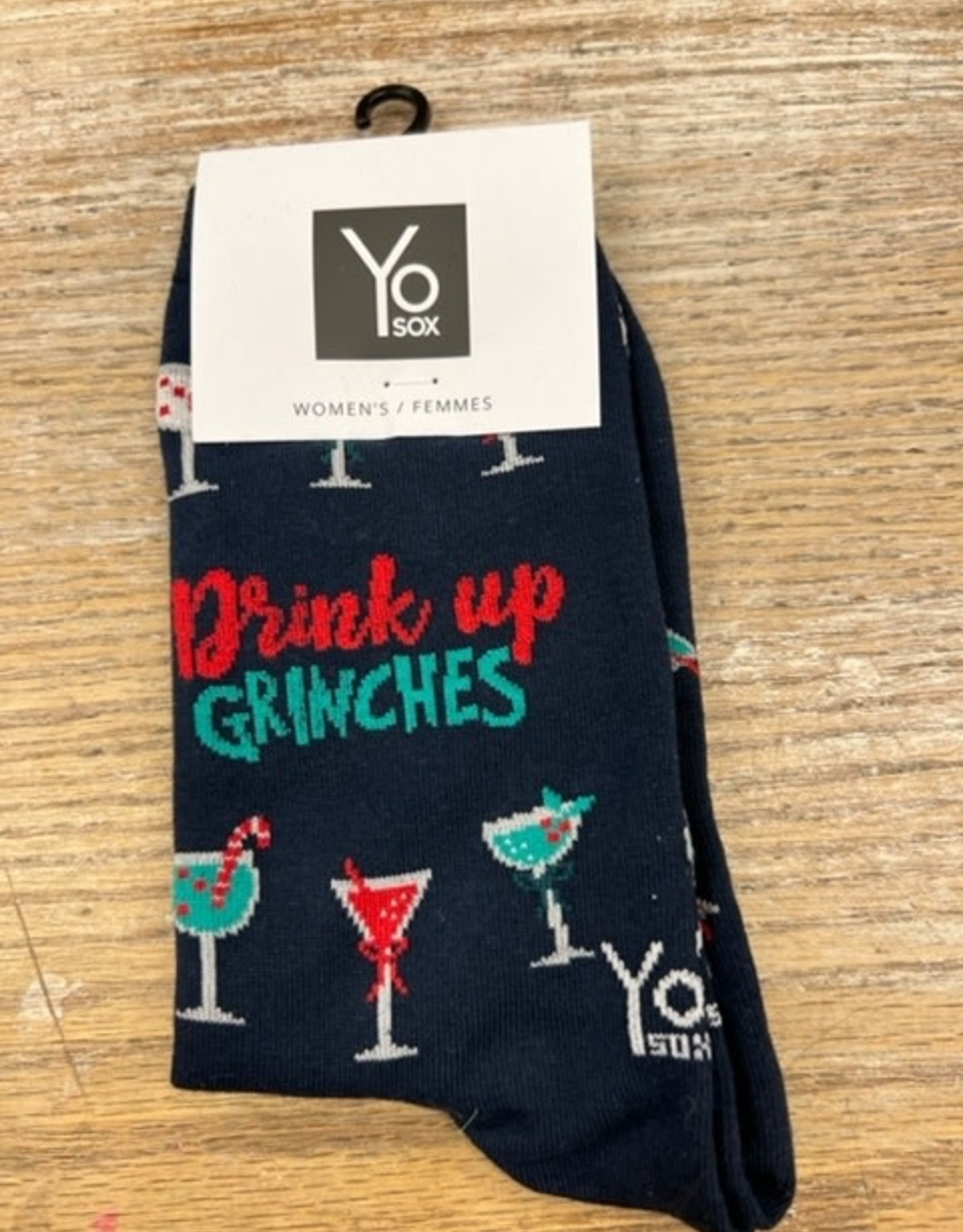 Socks Women's Crew Socks - Drink Up Grinches