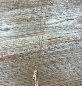 Jewelry Long Gold She Believed Bar Necklace