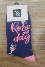 Socks Women's Crew Socks - Rose All Day