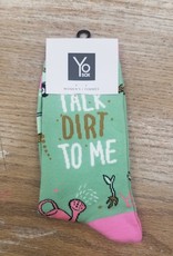 Socks Women's Crew Socks - Talk Dirt