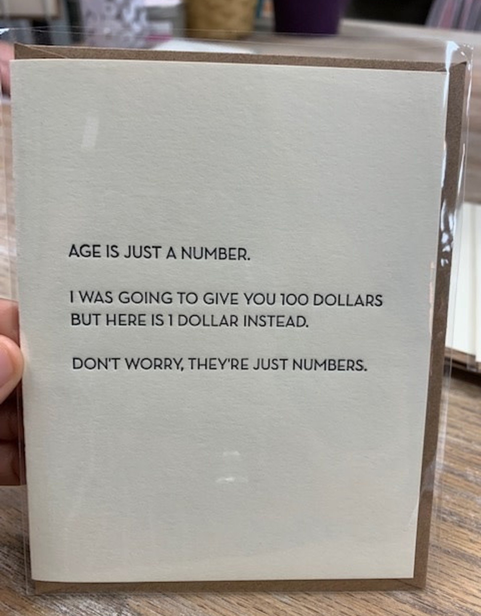 Card Age Is Number Card