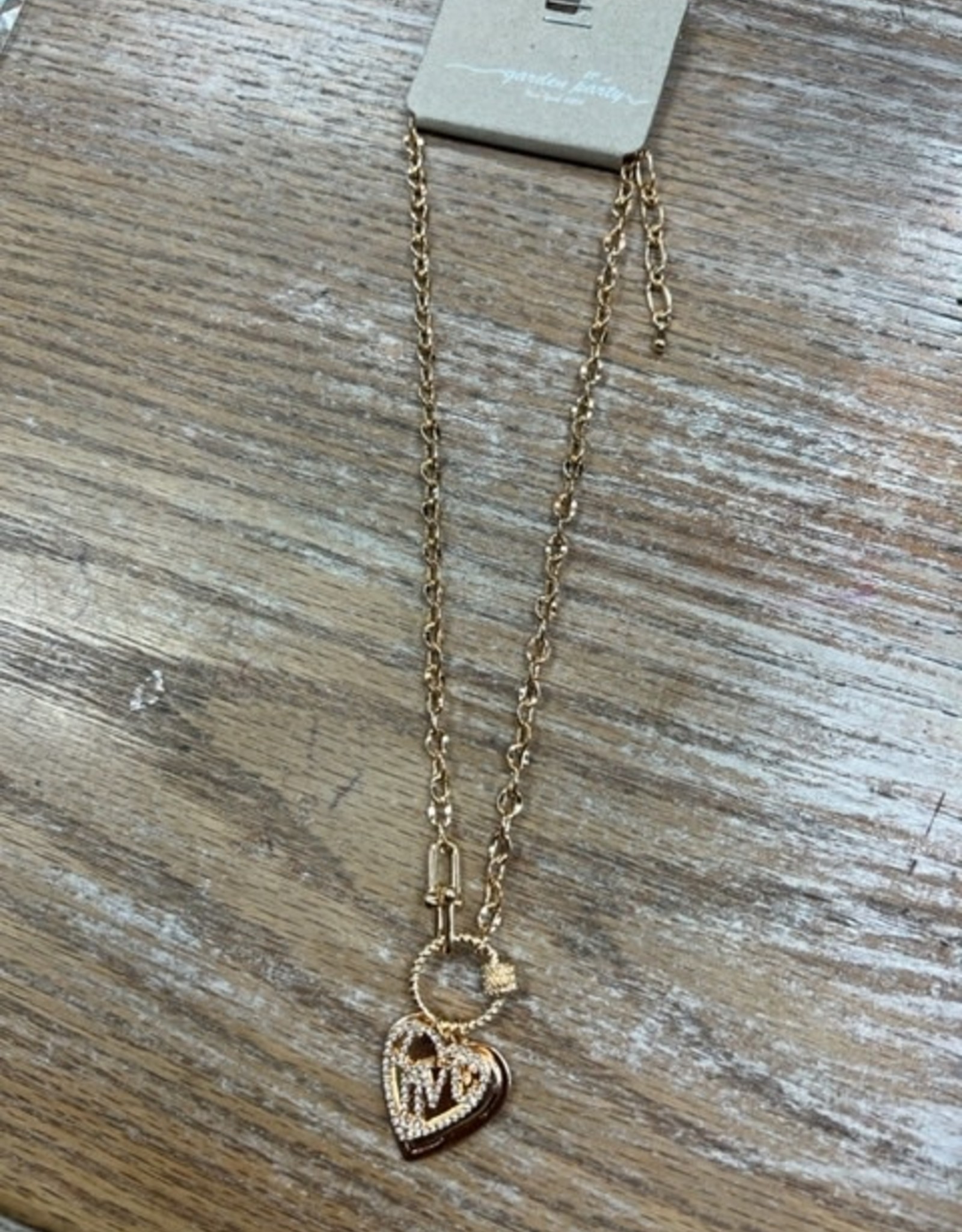 Jewelry Gold Chain Heart Pendant Necklace