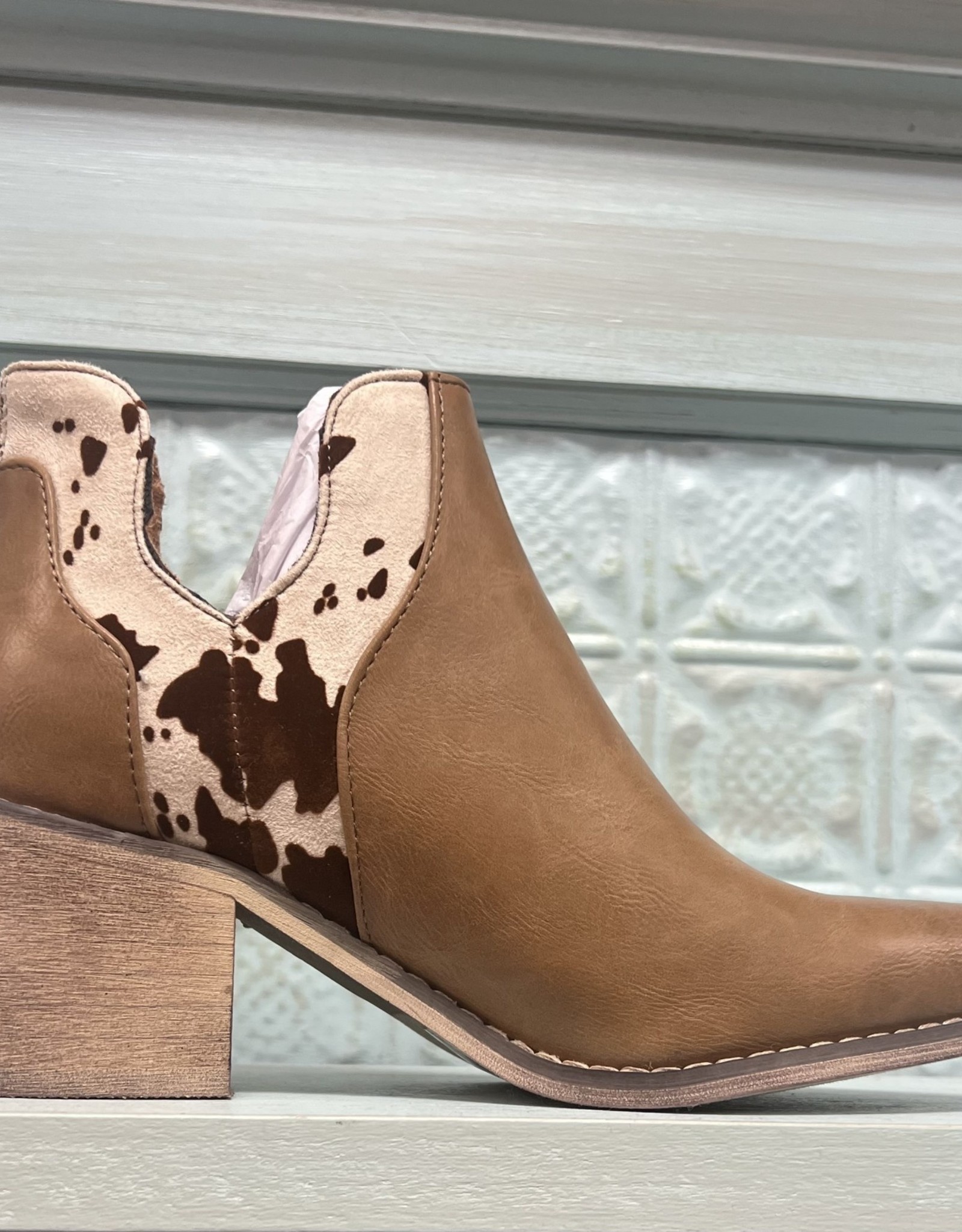 Boot Brown Cow Booties