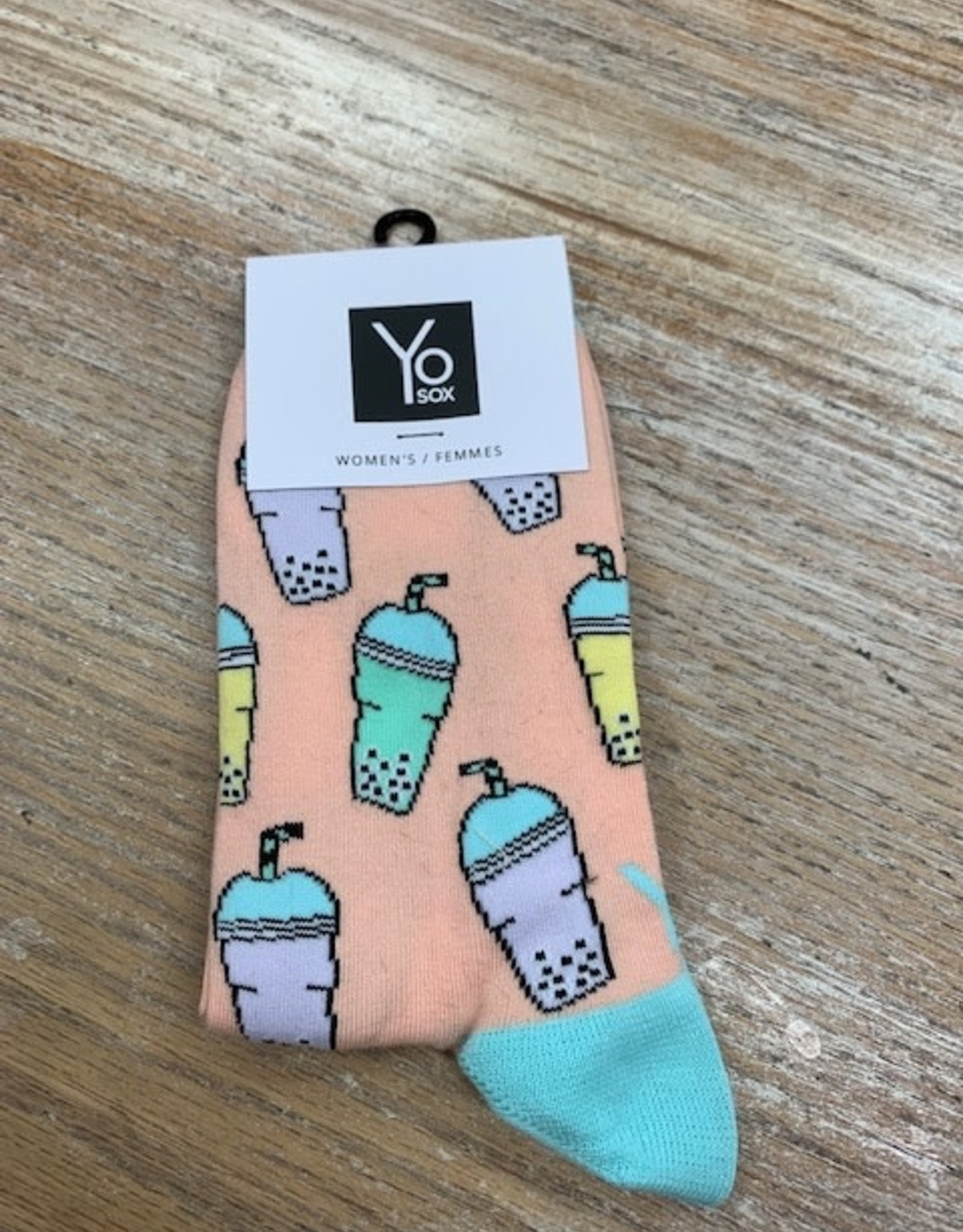 Socks Women's Crew Socks- BubbleTea