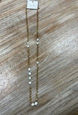 Jewelry Long Gold Pearl Necklace