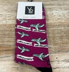 Socks Women's Crew Socks- Catch Flights