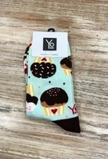 Socks Women's Crew Socks- Cupcakes