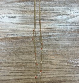 Jewelry Multi Chain Stone Layer Necklace