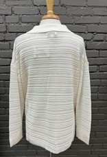 Cardigan Cain Textured White Cardigan