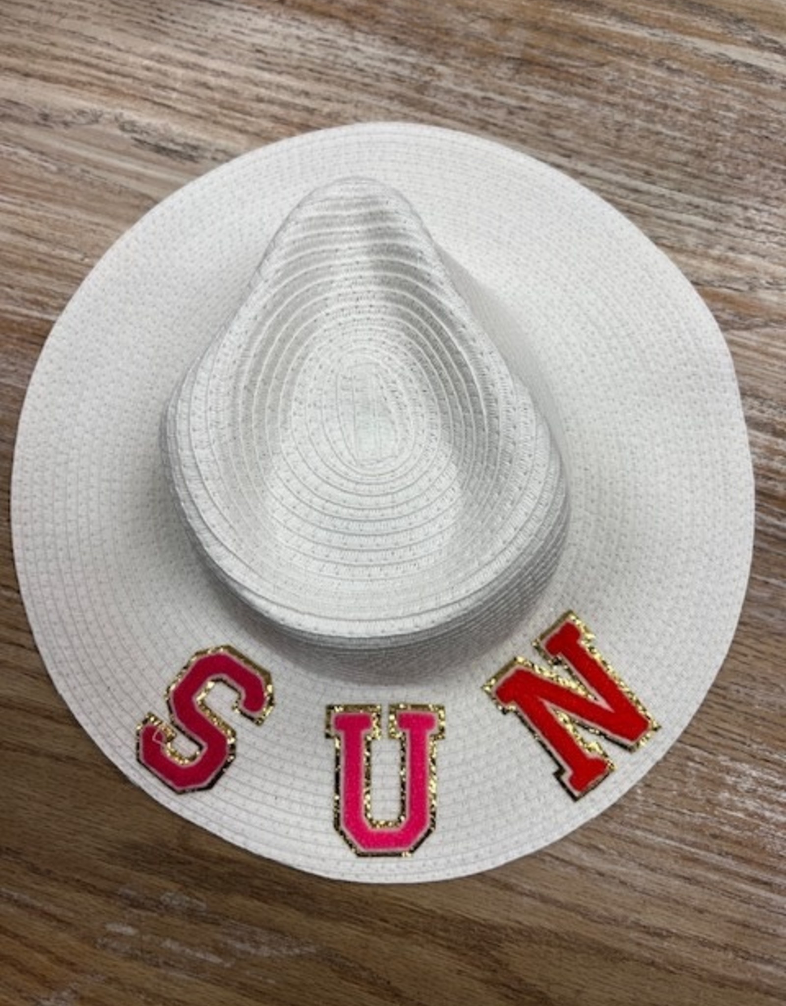 Hat Straw Patch Sun Fedora Hat