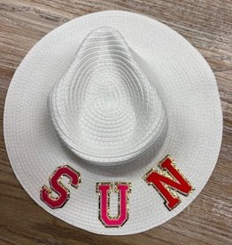 Hat Straw Patch Sun Fedora Hat