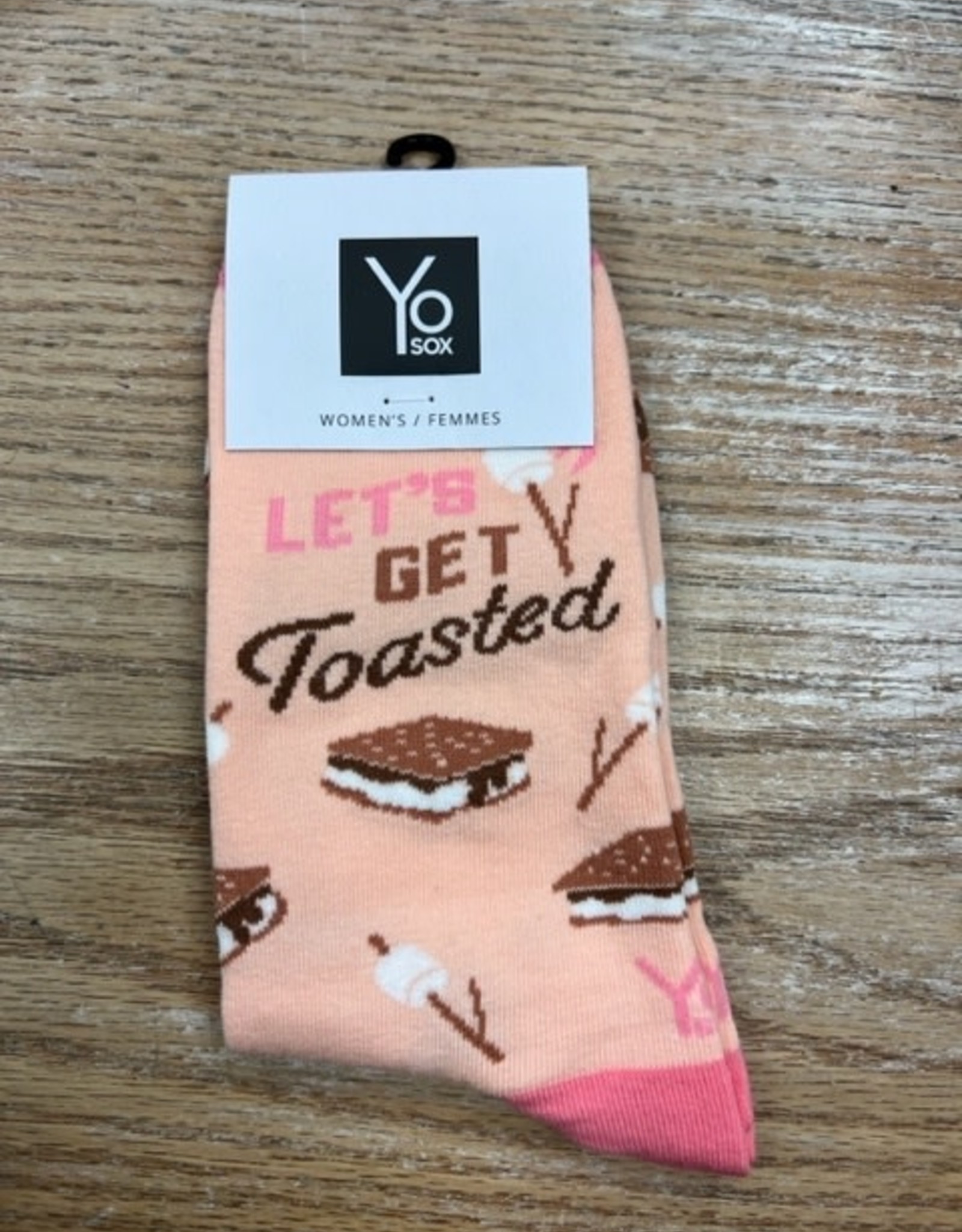 Socks Women's Crew Sock- Lets Get Toasted