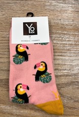 Socks Women's Crew Sock- Toucans