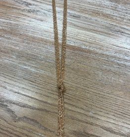 Jewelry Long Gold Multi Chain Knot Necklace